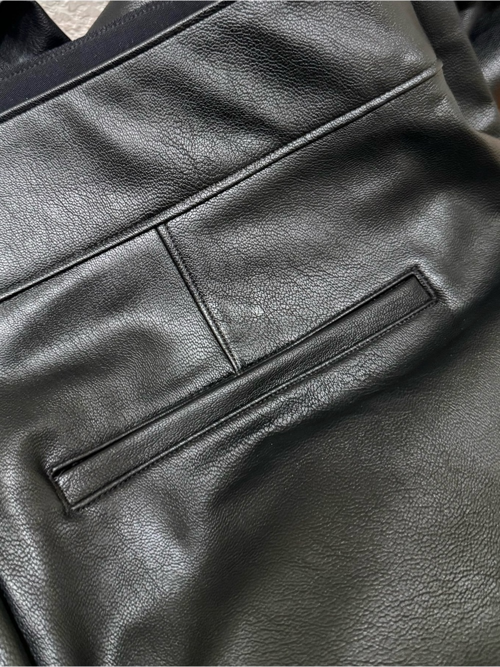 SPANX 20457Q Leather Like Flare Luxe Black Pull On Pants Size 1X Petite NWT - Picture 8 of 16